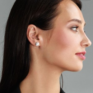 Cercei argint cu perle naturale albe DiAmanti SK22524E_W-G (Argint 925‰ 2,2 g.)